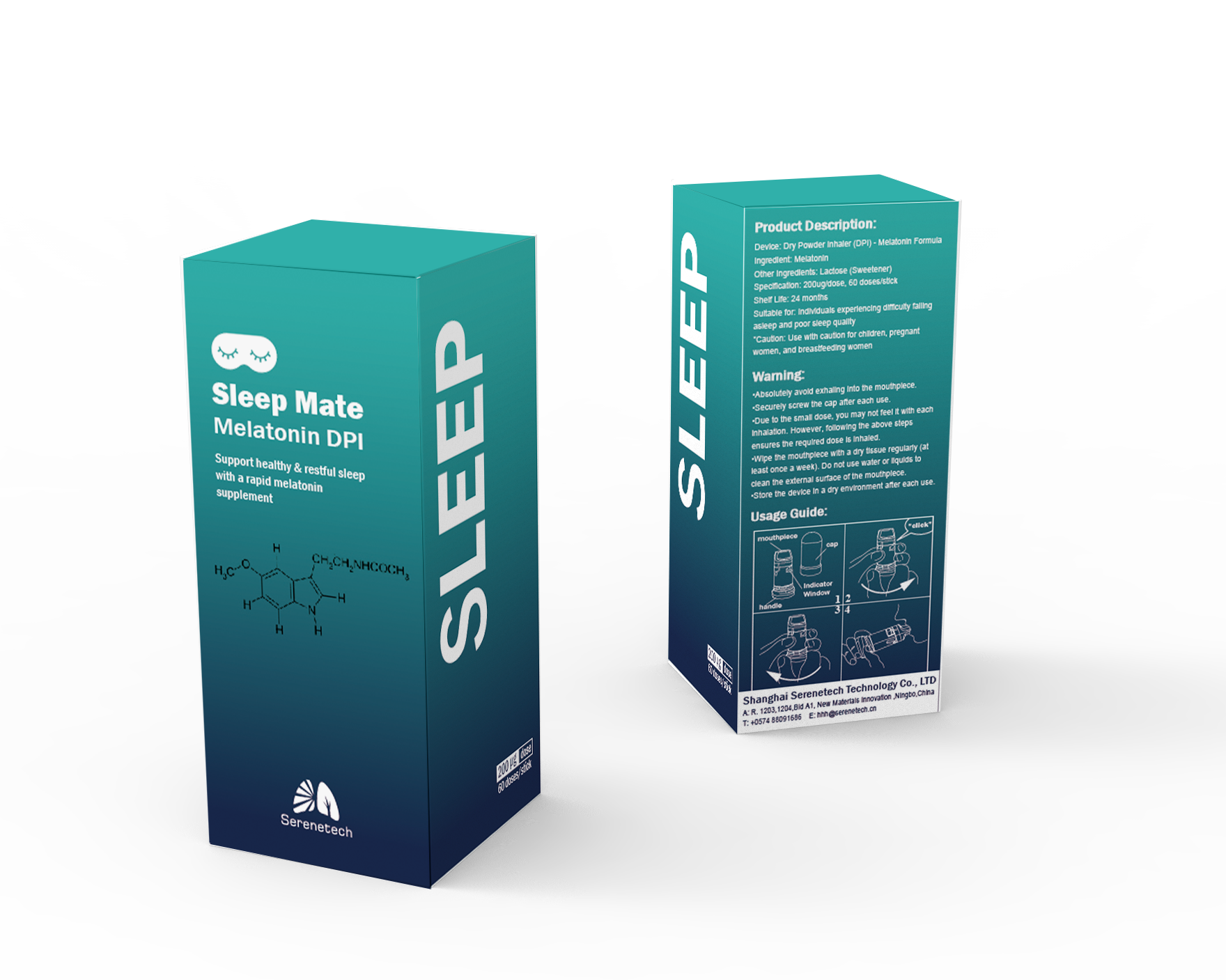 InhaleVita Sleep Mate Melatonin, Inhaled Melatonin for Deeper Sleep - Inhalevitaus
